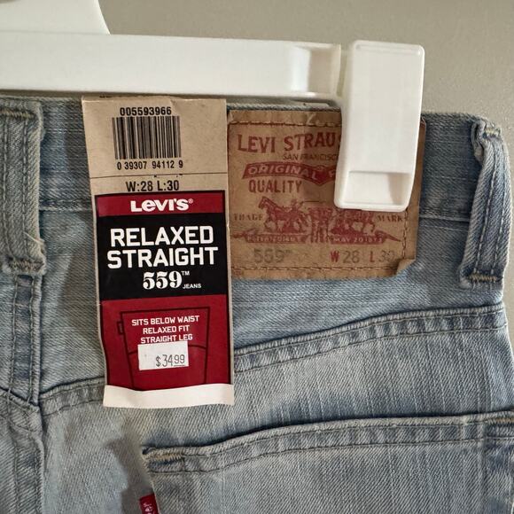 Levi’s 559 Relaxed Straight Jeans NWT 28x30 - Picture 3 of 5